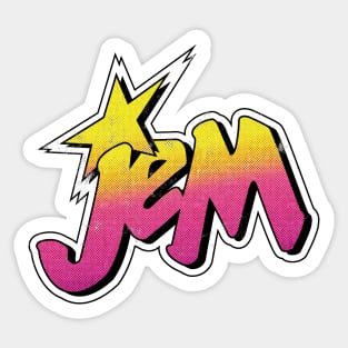 Jem and The Holograms - Vintage Halftone Pattern Sticker